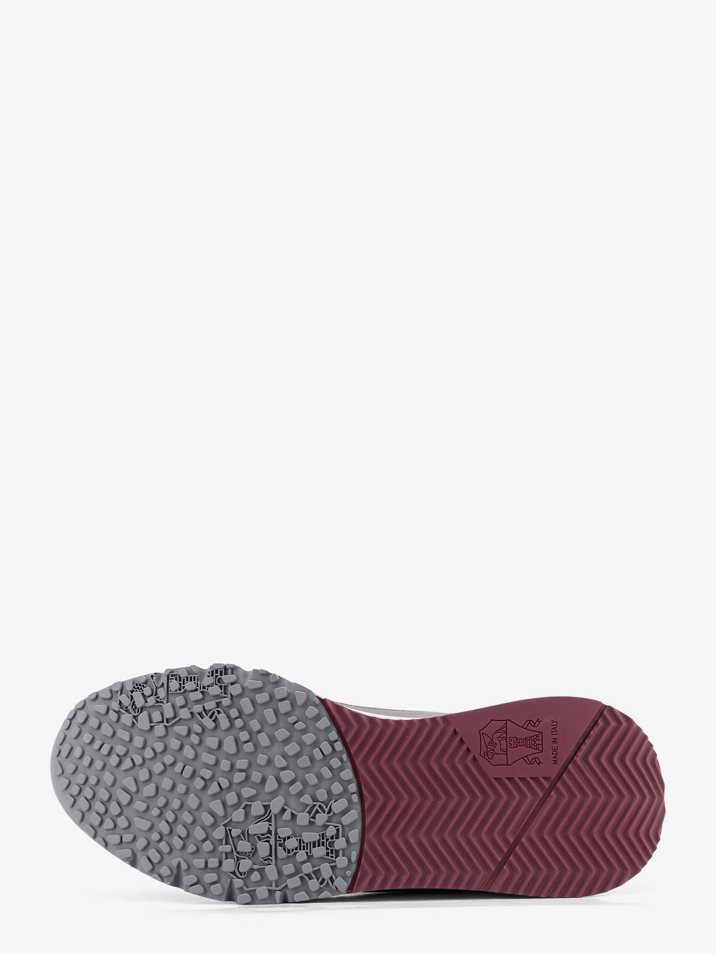 Suede sneakers with leather inserts