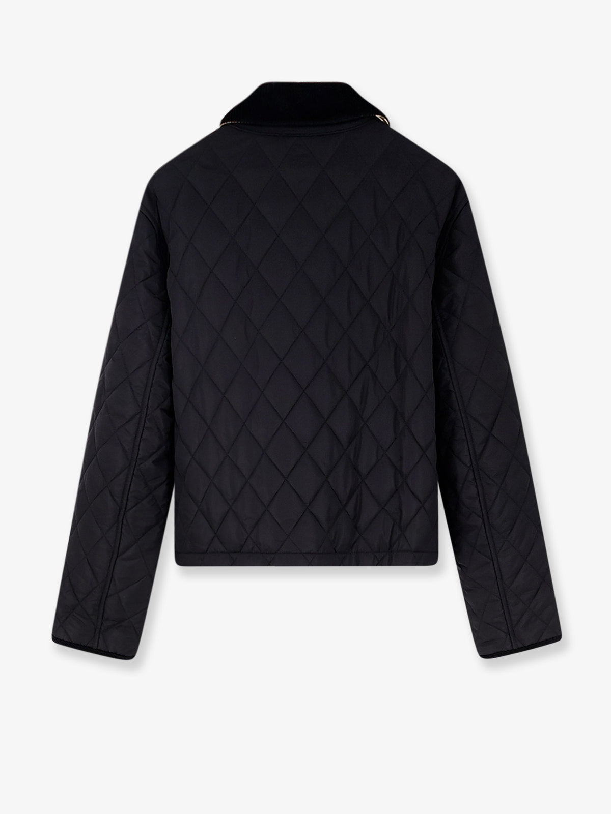 Nylon jacket with stitching