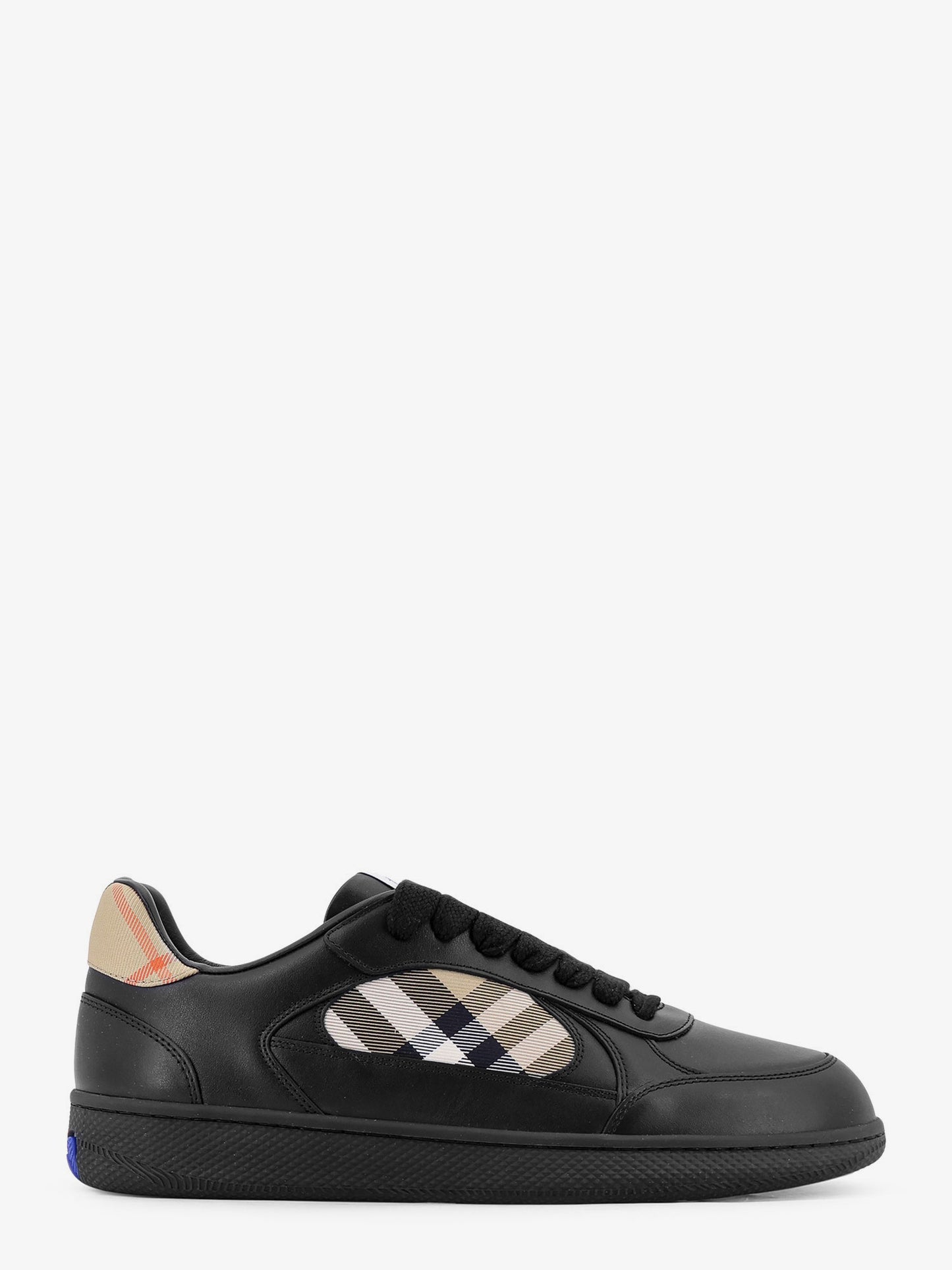 Sneakers in pelle con inserti Traditional Check