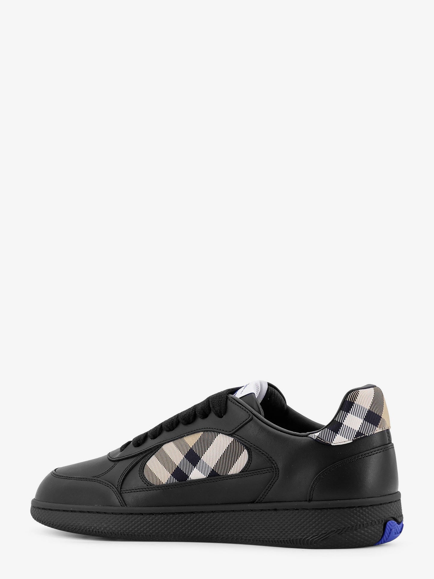 Sneakers in pelle con inserti Traditional Check