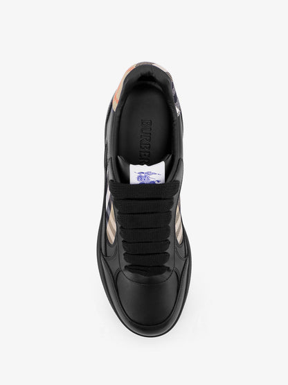 Sneakers in pelle con inserti Traditional Check thumbnail