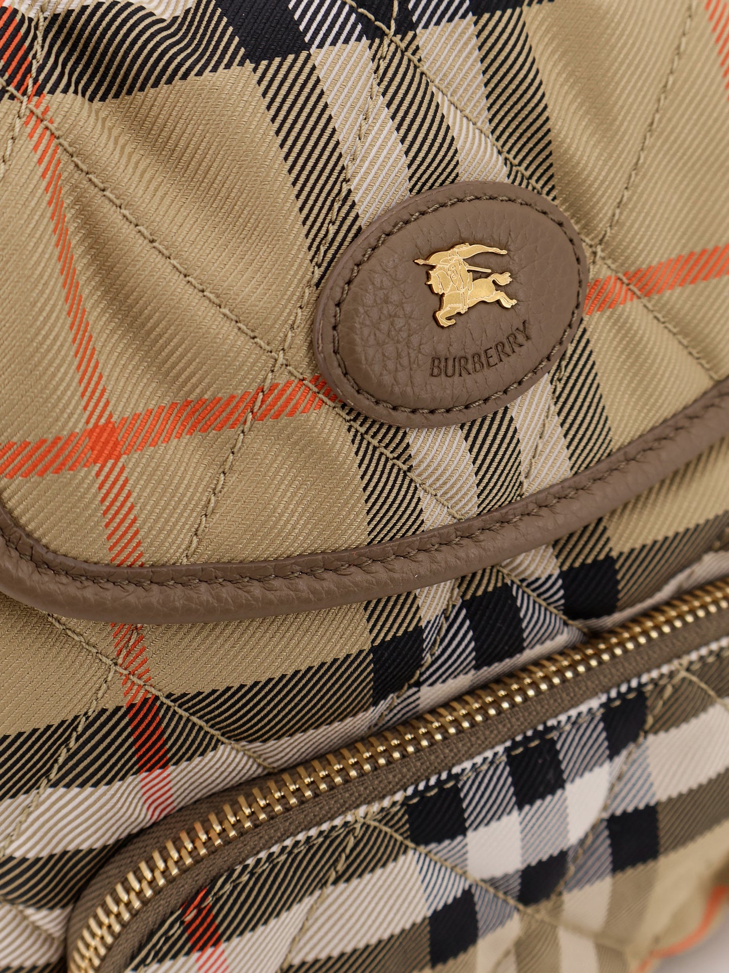 Zaino Horseshoe in nylon con motivo Check