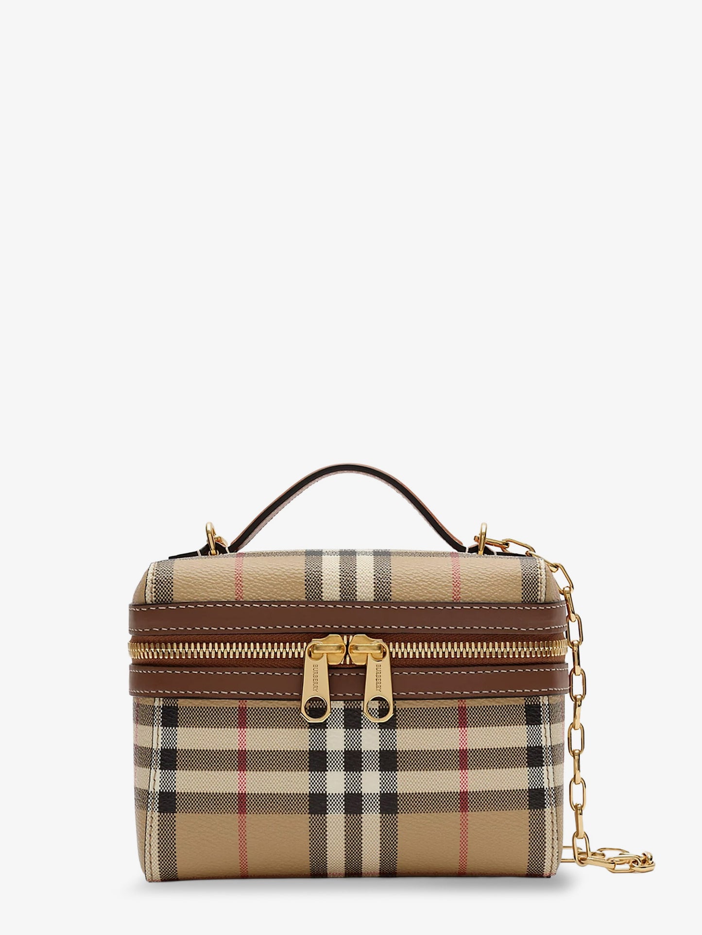 Vanity Mini coated canvas handbag with check motif