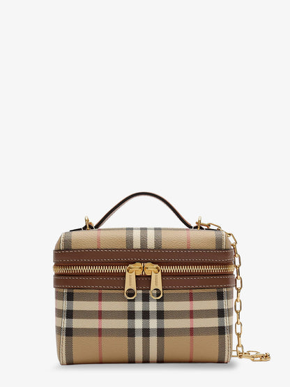 Vanity Mini coated canvas handbag with check motif thumbnail
