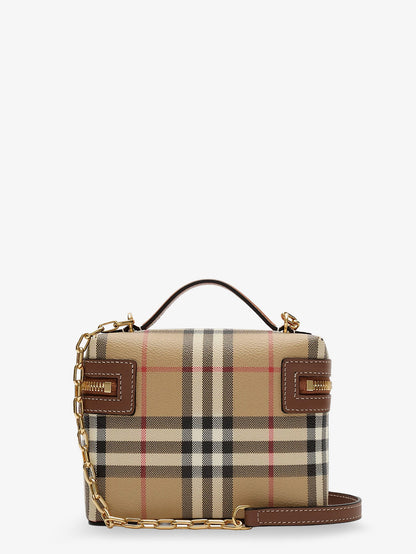 Vanity Mini coated canvas handbag with check motif thumbnail
