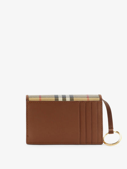 Coated canvas wallet with check pattern thumbnail