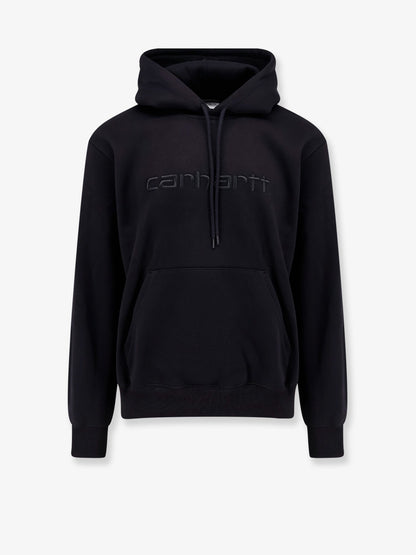 Hooded cotton blend sweatshirt thumbnail