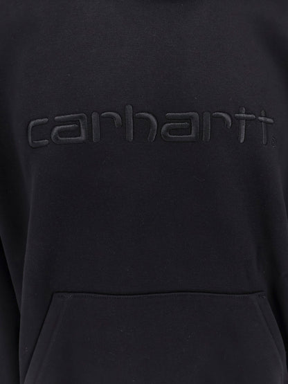 Hooded cotton blend sweatshirt thumbnail