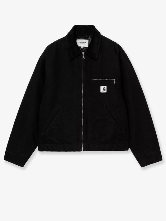 Detroit canvas jacket with front logo patch
