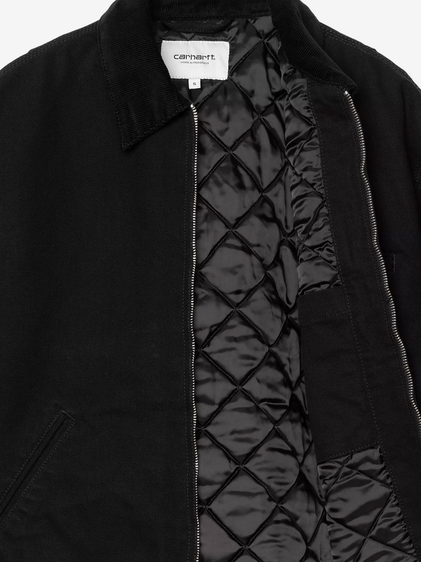 Detroit canvas jacket with front logo patch