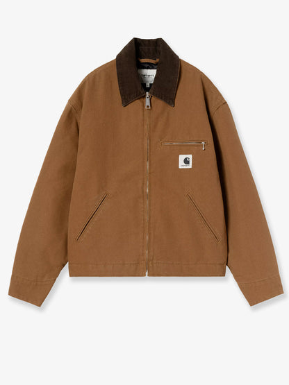 Detroit canvas jacket with front logo patch thumbnail