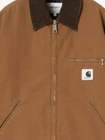 Detroit canvas jacket with front logo patch thumbnail