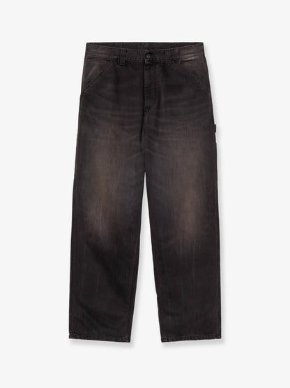 Washed-out black denim jeans thumbnail