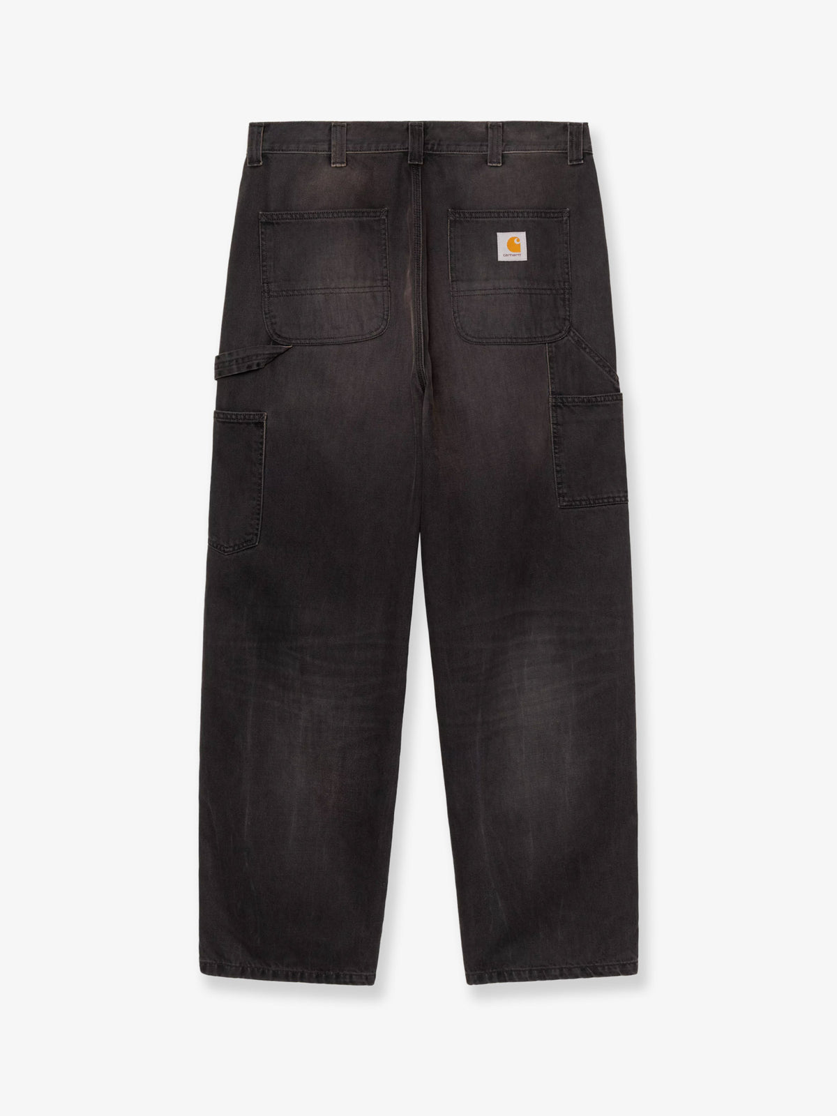 Washed-out black denim jeans