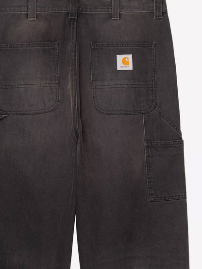 Washed-out black denim jeans thumbnail