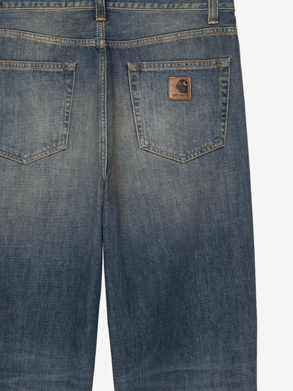 Aaron Pant blue denim jeans with washed out effect thumbnail