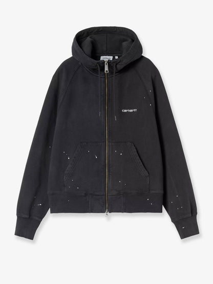 Hooded Painter cotton sweatshirt with front embroidered logo thumbnail