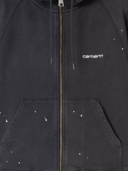 Hooded Painter cotton sweatshirt with front embroidered logo thumbnail