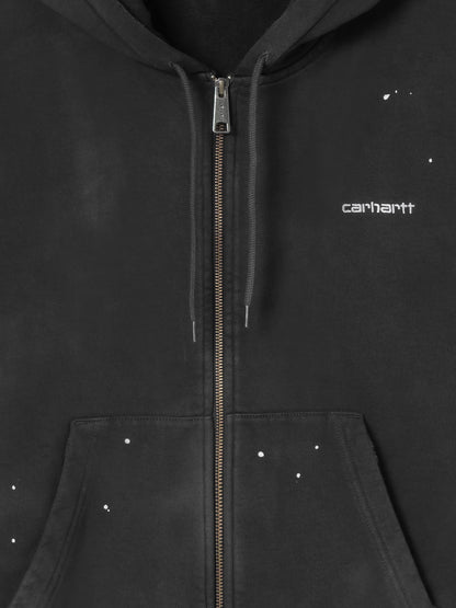 Hooded Painter cotton sweatshirt with front embroidered logo thumbnail