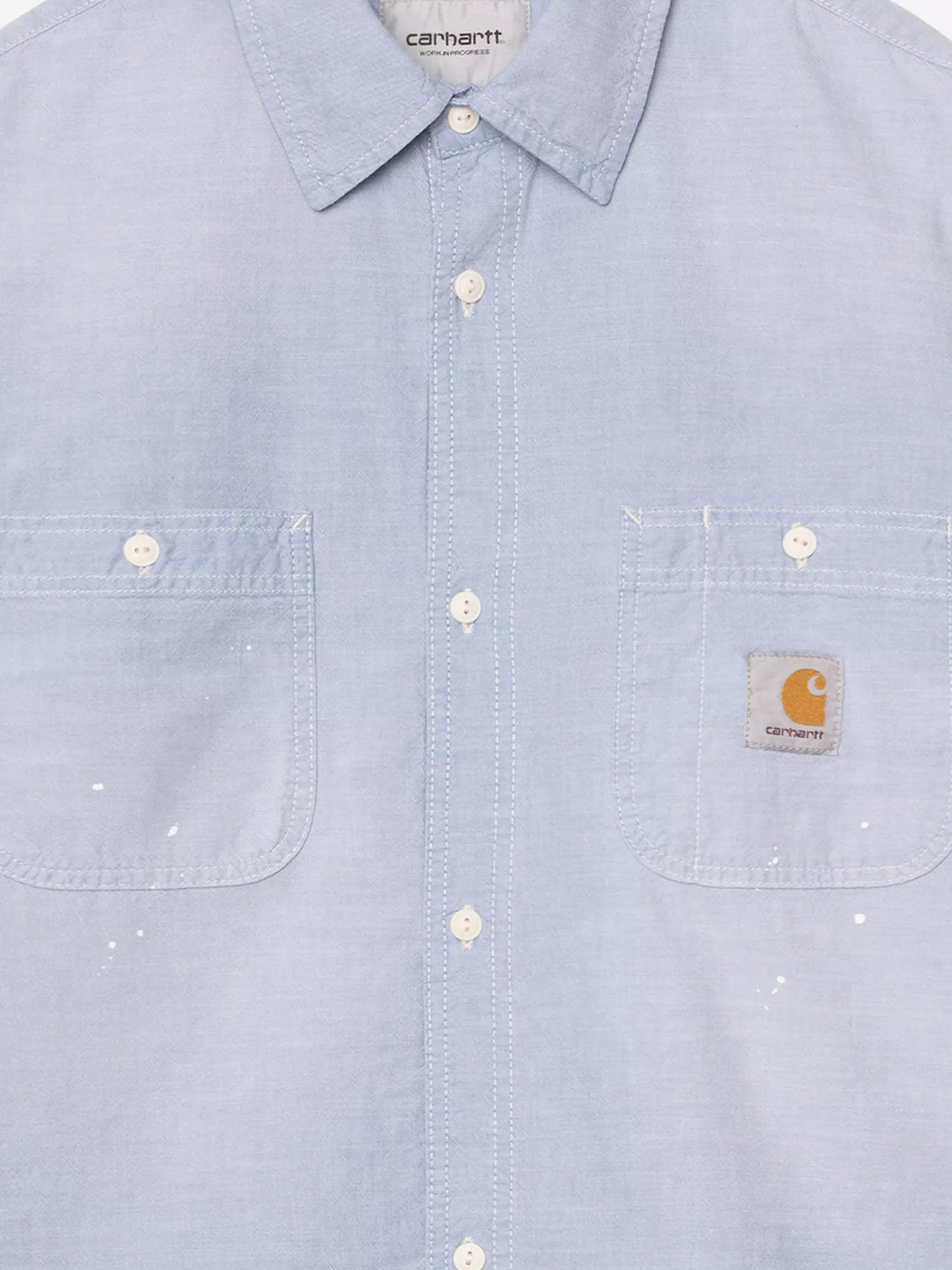 Painter cotton shirt with used effect