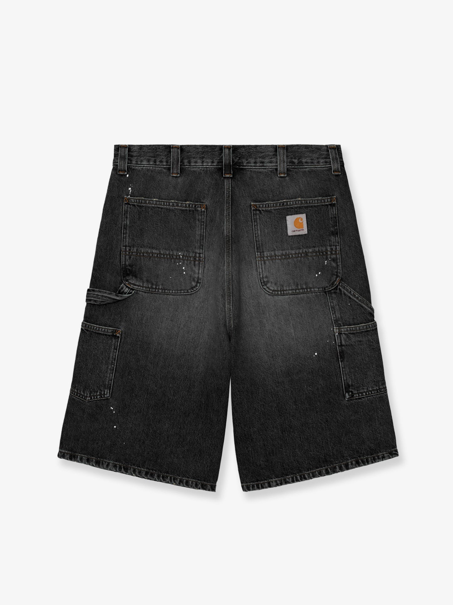 OG Single Knee Short in black denim