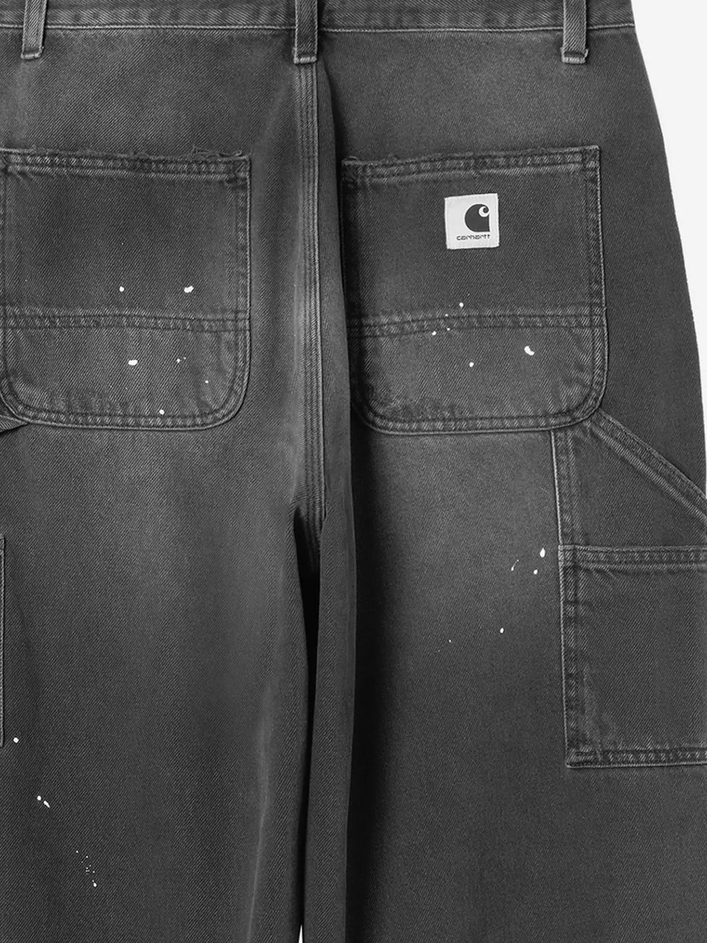 Single Knee black denim jeans