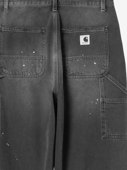 Single Knee black denim jeans thumbnail