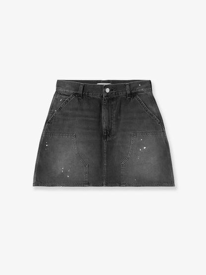 W'Maeve Double Knee black denim skirt thumbnail