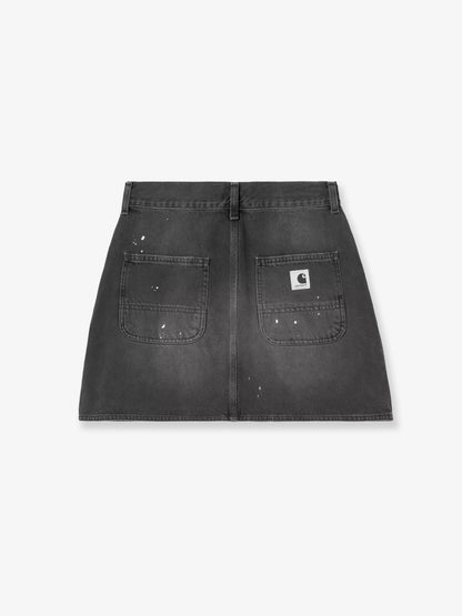 W'Maeve Double Knee black denim skirt thumbnail