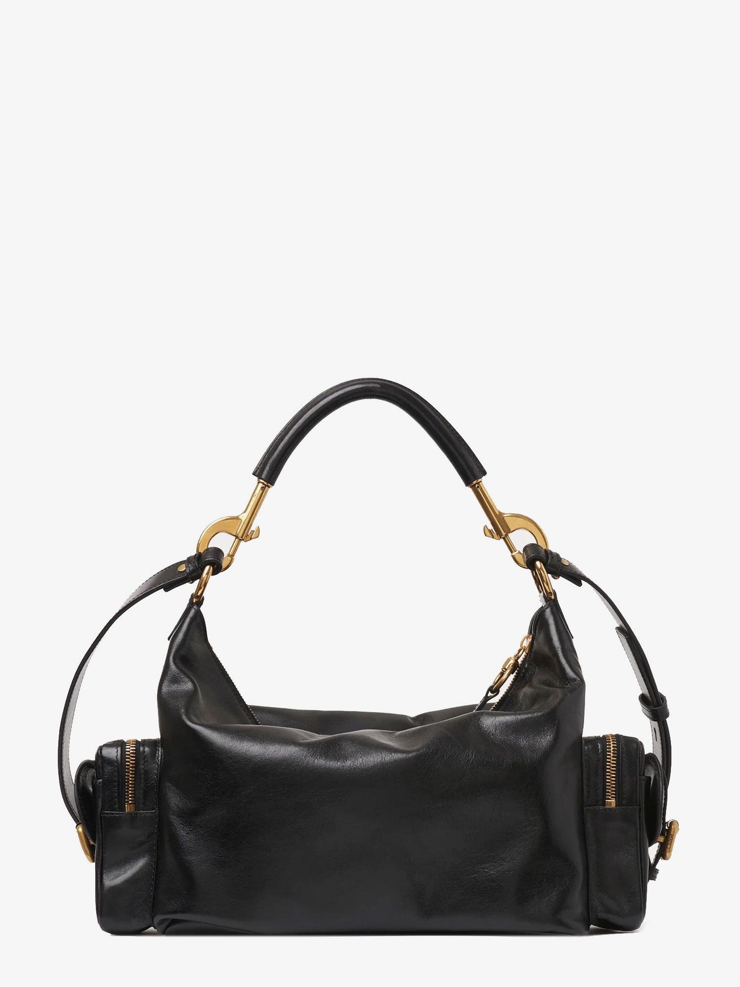 Borsa carry in pelle di bufalo lucida