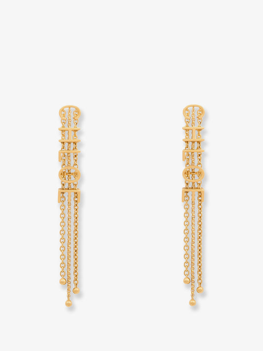 Mini Belt brass earrings