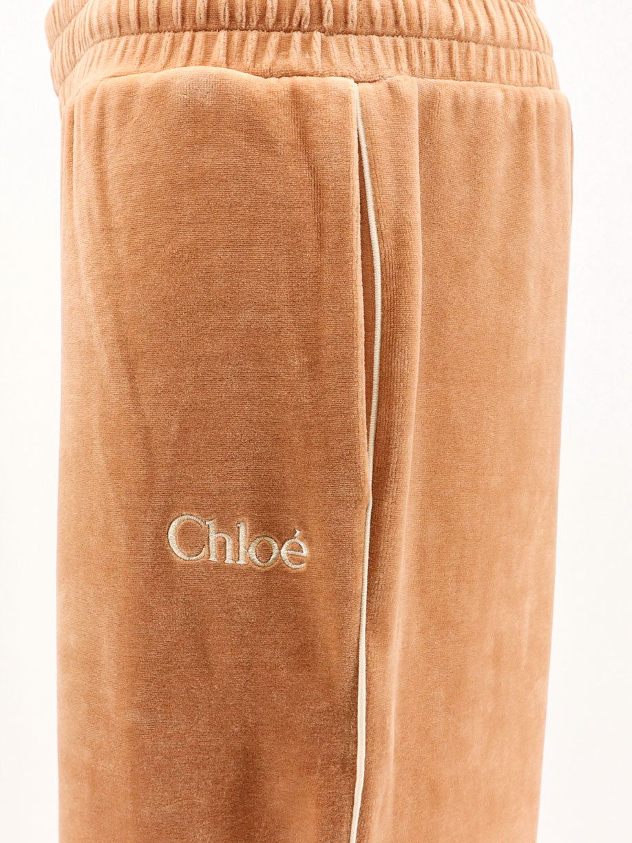 Pantaloni joggers in velluto