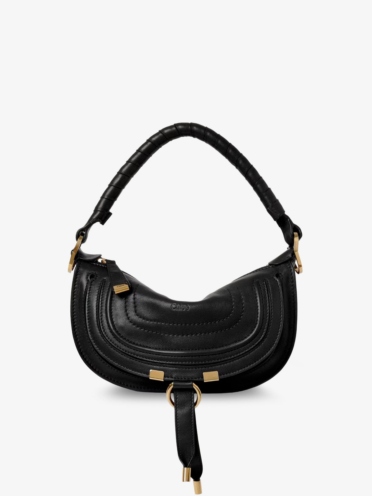 Borsa a tracolla Marcie Mini in pelle con dettaglio impunture