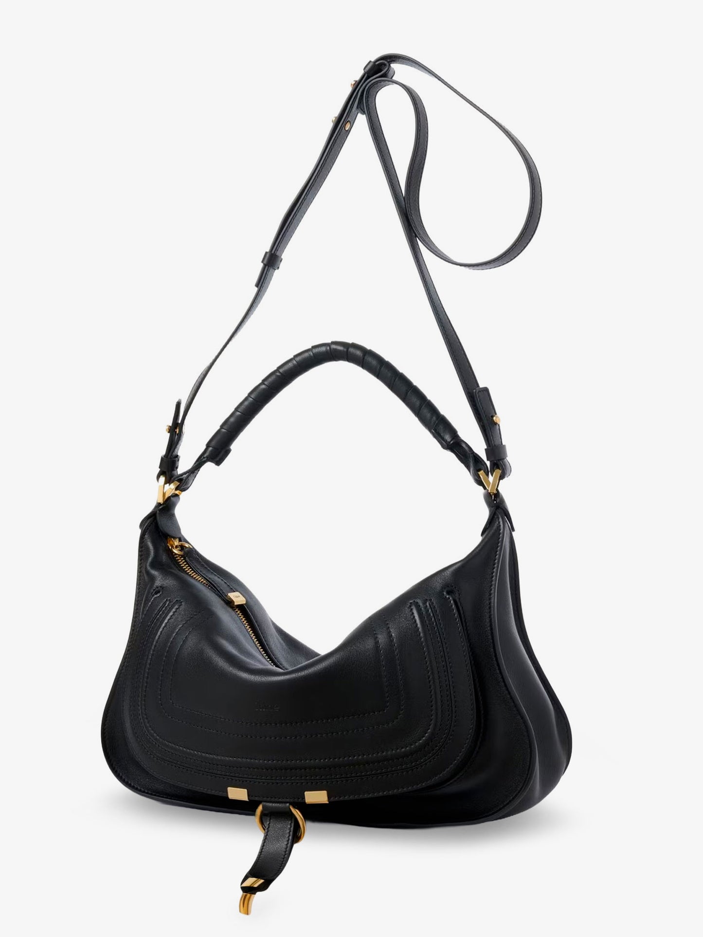 Borsa a spall Marcie Small in pelle