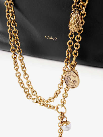 Chloé Icons leather crossbody bag with front logo thumbnail