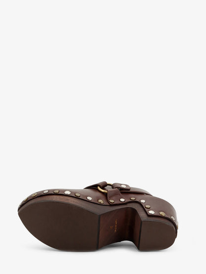 Talis Wedge leather clogs thumbnail