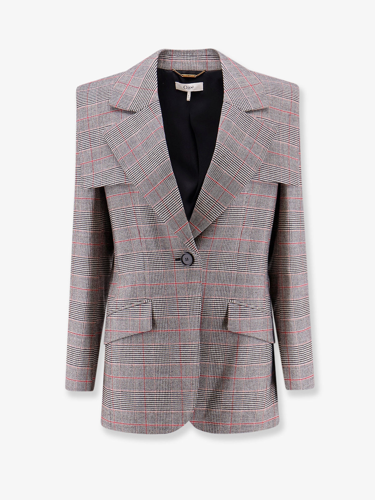 Blazer in lana con motivo Principe di Galles