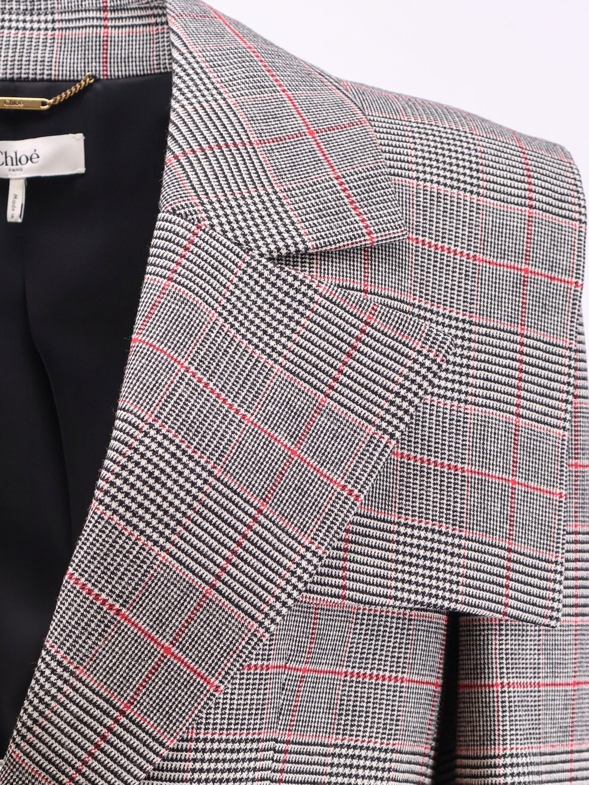 Blazer in lana con motivo Principe di Galles