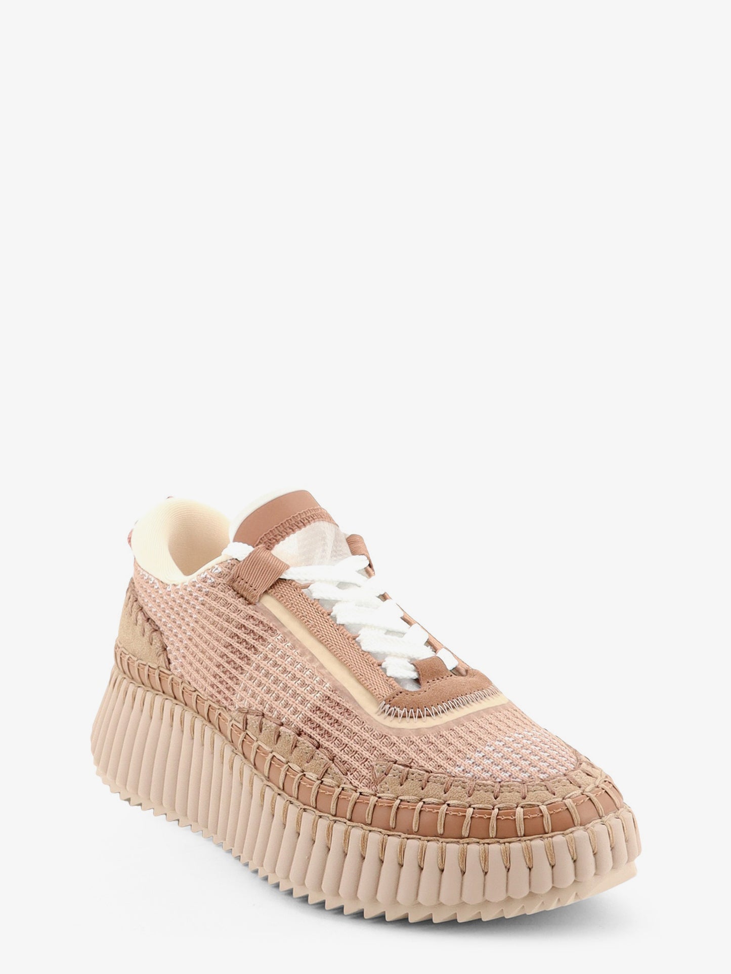 Nama low-top sneakers in mesh with suede inserts
