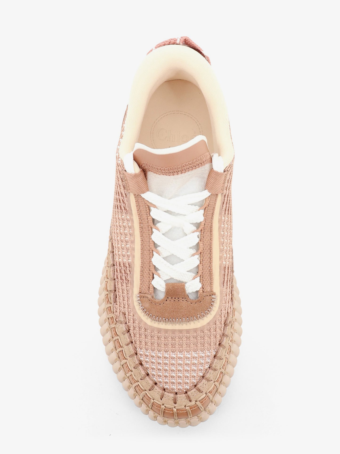 Nama low-top sneakers in mesh with suede inserts