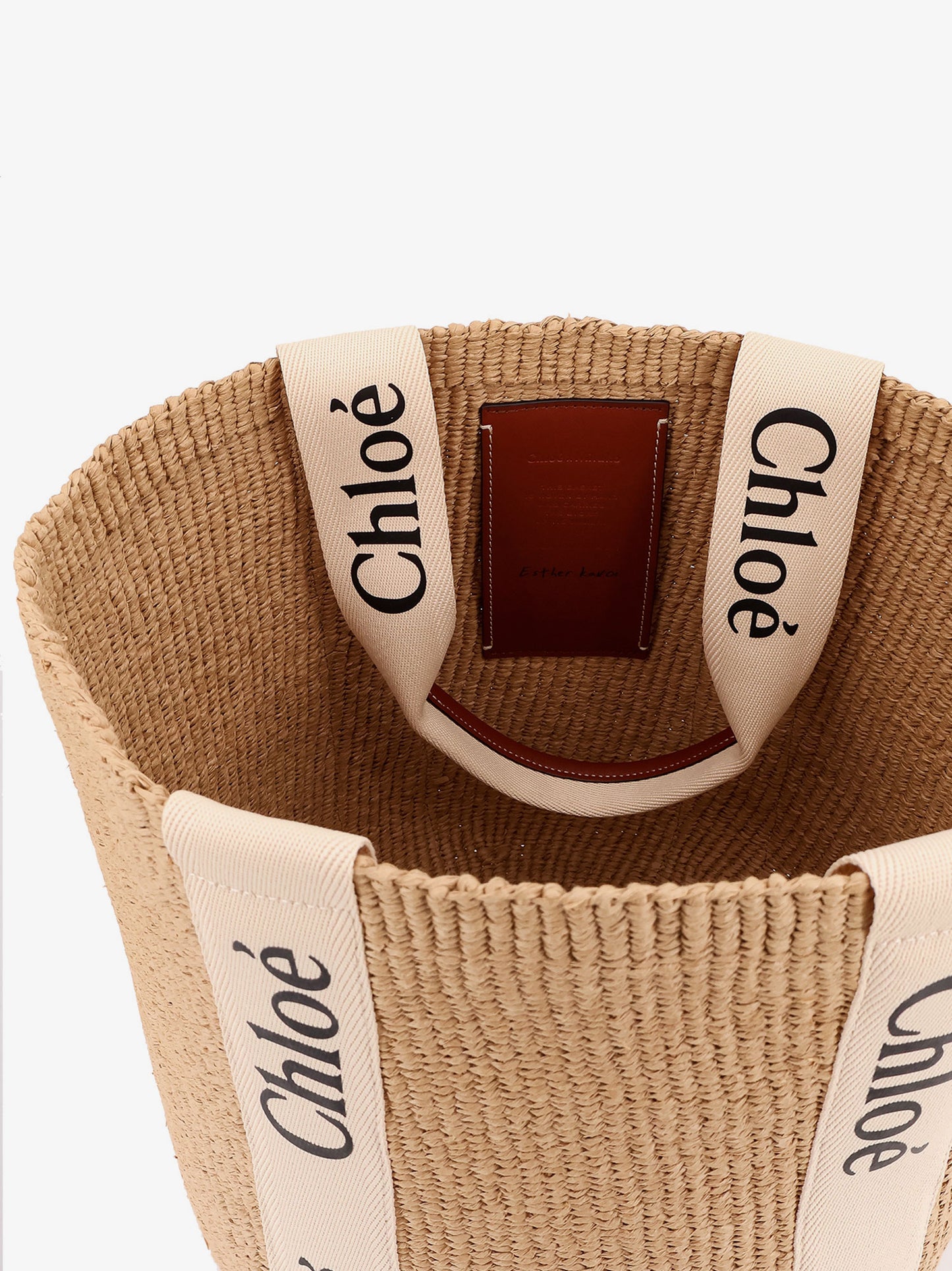 Woody raffia shoulder bag
