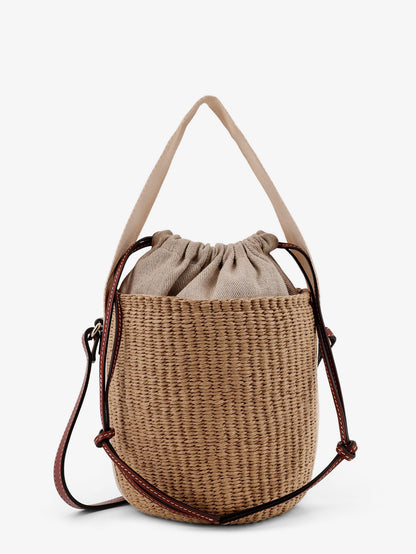 Borsa a secchiello Woody in rafia thumbnail