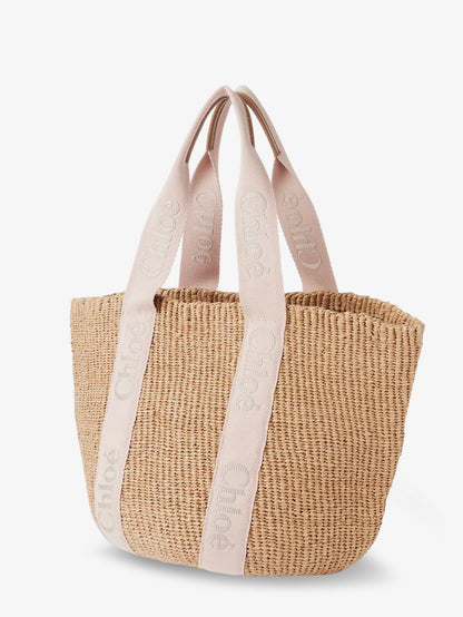 Woody raffia shoulder bag thumbnail