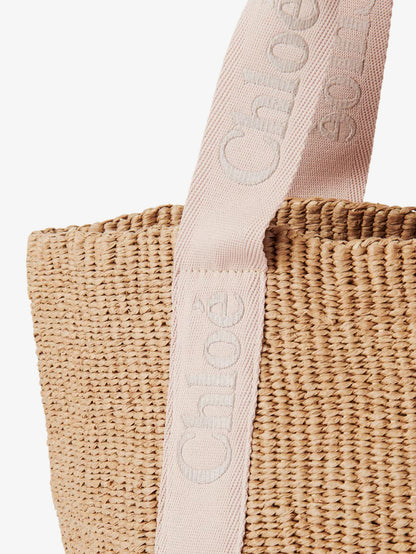 Woody raffia shoulder bag thumbnail