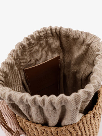 Woody raffia bucket bag thumbnail