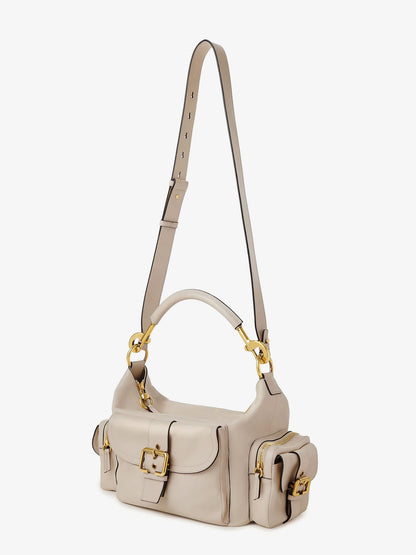 Borsa a tracolla Medium Double Carry in pelle thumbnail