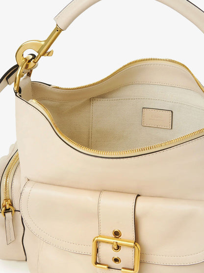 Medium Double Carry leather shoulder bag thumbnail