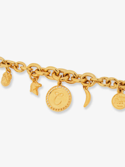 Brass bracelet with charms thumbnail