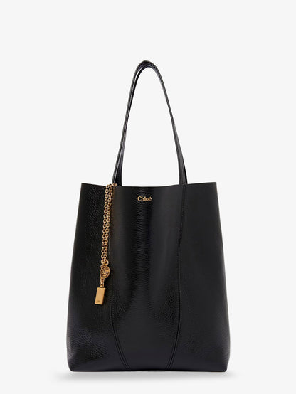 Borsa a spalla Chloé Spin in pelle thumbnail