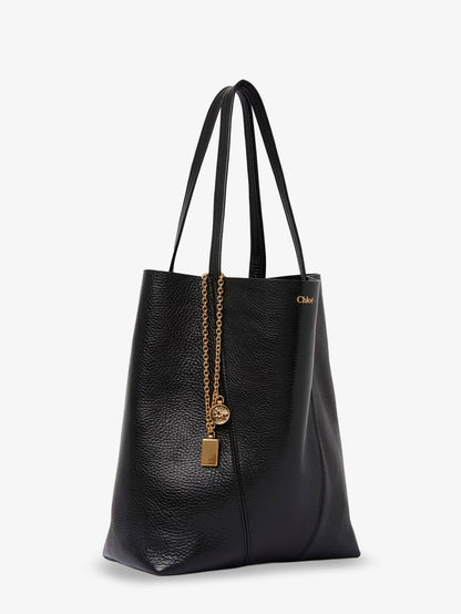 Borsa a spalla Chloé Spin in pelle thumbnail